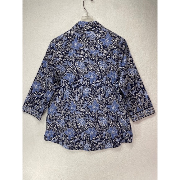 Orvis Women's size 8 Button Up Wrinkle Resistant 3/4 Sleeves 100% Cotton - Picture 4 of 11